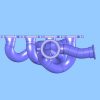 Exhaust manifold for Garret T25-550