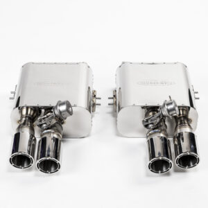 Set di silenziatori posteriori con valvole per Ferrari 550 e 575